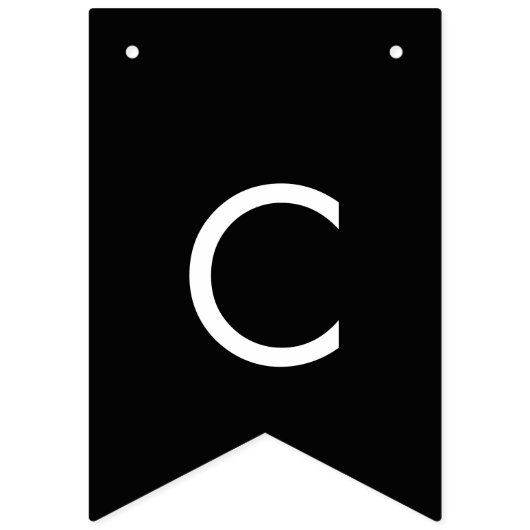 Chique donker zwart foto Congrats Afstudeerder Afs Vlaggetjes (Tweede vlag)