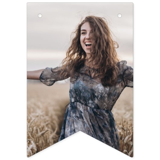 Chique donker zwart foto Congrats Afstudeerder Afs Vlaggetjes (Eerste vlag)