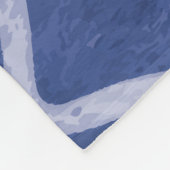 Chique donkerblauwe giraffendruk fleece deken (Hoek)