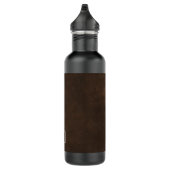 Chique donkerbruine faux lederen waterfles waterfles (Rechts)