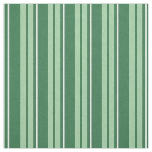 Chique donkergroen, lichtgroen, witte barcode stre stof (Swatch)