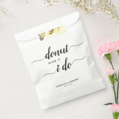 Chique Donut Mind Als ik Hart Bruiloft Sweet Treat Bedankzakje (Gezegeld)