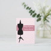 Chique dressmaker Mannequin Visitekaartjes (Staand voorkant)