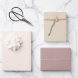 Chique Earth Tones Zandcrème Mauve Solid Color Inpakpapier Vel<br><div class="desc">Een prachtig kleurentrio van zand,  room en mauve inpakpapier vellen. Een compliment voor uw cadeaus voor elke speciale gelegenheid,  evenement of vakantieseizoen.</div>