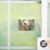 Chique eekhoorn raamsticker (Huis)