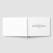 Chique eenvoudig bruiloft gastenboek (Volledig)