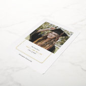 Chique Eenvoudig Modern Afstuderen Aankondiging (Gedraaid)