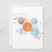 chique eenvoudige eerste reis rond de zon 1e verja kaart (Achterkant)