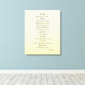 Chique, eenvoudige en stijlvolle Inspirerend woord Canvas Afdruk (Insitu (Houten vloer))