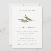 Chique eenvoudige eucalyptus botanische koppels do kaart (Voorkant)