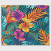 Chique eerste luxe verjaardagsfeest cadeaupapier (Vlak)