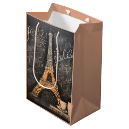 Chique Eiffeltoren Cafe Koffie Chalkboard Parijs Medium Cadeauzakje