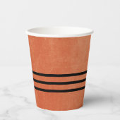 Chique Elegant Burnt Sinaasappel Ember Dreams Coll Papieren Bekers (Voorkant)