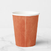 Chique Elegant Burnt Sinaasappel Ember Dreams Coll Papieren Bekers (Rechts)