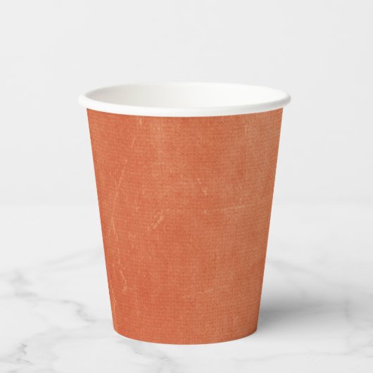 Chique Elegant Burnt Sinaasappel Ember Dreams Coll Papieren Bekers (Voorkant)