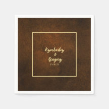 Chique Elegant Donkerbruin Textured