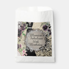 Chique Elegant Fabulous 50th Birthday Gepersonalis Bedankzakje