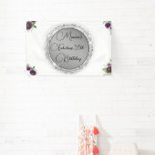 Chique Elegant Fabulous 50th Birthday Gepersonalis Spandoek (Insitu)