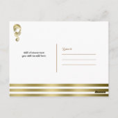 Chique Elegant Gold Beauty Meisje Haar & Make-up S Briefkaart (Achterkant)
