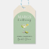 Chique Elegant Margs en Matrimony Vrijgezellenfees Cadeaulabel (Achterkant)