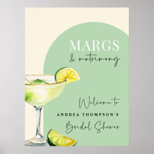 Chique Elegant Margs en Matrimony Vrijgezellenfees Poster