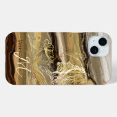 Chique Elegant Marmer Case-Mate iPhone Case (Achterkant (horizontaal))