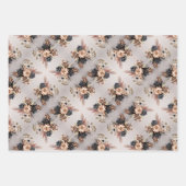 Chique Elegant Muted-Tone Winter Florals ontwerp Inpakpapier Vel (Voorkant 2)