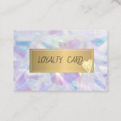 Chique Elegant Professioneel Lijst, Gouden Harten  Klantenkaartje (Voorkant)