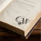 Chique Elegante Botanische Honingbij Ex Libris Rubberstempel