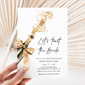 Chique elegante champagne laten we toasten Vrijgez Kaart