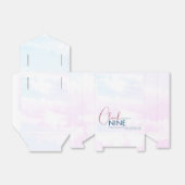 Chique Elegante Cloud Nine Bruidsdouche Roze Blauw Bedankdoosjes (Uitgevouwen)