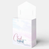 Chique Elegante Cloud Nine Bruidsdouche Roze Blauw Bedankdoosjes (Geopend)