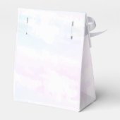Chique Elegante Cloud Nine Bruidsdouche Roze Blauw Bedankdoosjes (Achterkant)