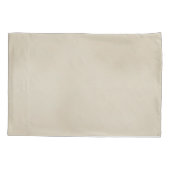 Chique, elegante crèmes & lederen bloem textuur lo kussensloop (Achterkant)