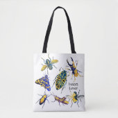 Chique elegante entomologie insectenliefhebber tote bag (Voorkant)
