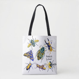 Chique elegante entomologie insectenliefhebber tote bag
