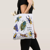 Chique elegante entomologie insectenliefhebber tote bag (Dichtbij)
