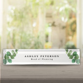 Chique Elegante Eucalyptusbladeren Naambordje