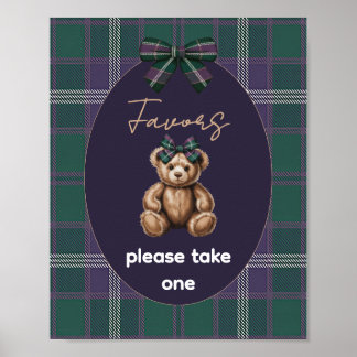 Chique Elegante Fantasie Beer Favor Bord Poster