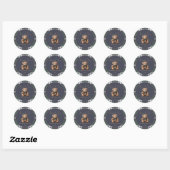 Chique Elegante Fantasie Beer Thema sticker (Vel)