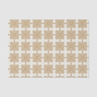Chique Elegante Gouden Barok Ornament Patroon  Tissuepapier