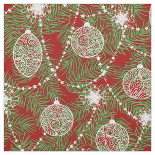 Chique elegante kerstvakantie boom decoraties stof