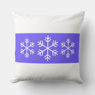 Chique Elegante Lichtpaarse Witte Strepen Sneeuwvl Kussen