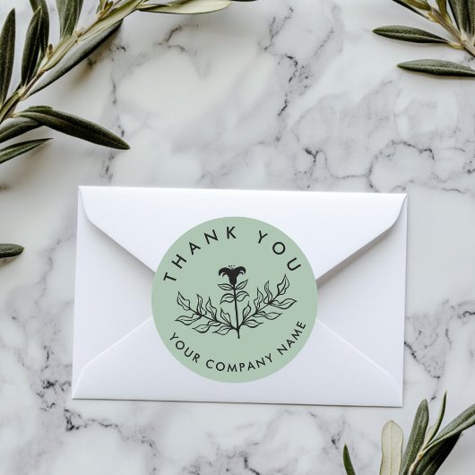 Chique Elegante Lily ORDER DANK U OP MAAT Ronde Sticker