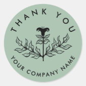 Chique Elegante Lily ORDER DANK U OP MAAT Ronde Sticker (Voorkant)