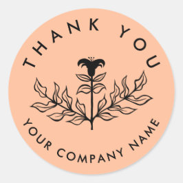 Chique Elegante Lily ORDER DANK U OP MAAT Ronde Sticker