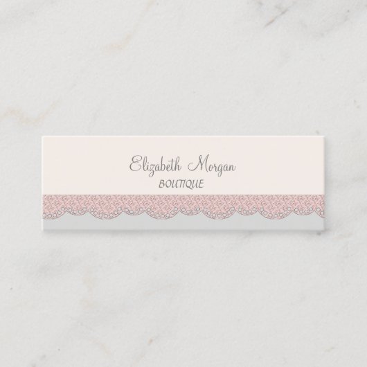 Chique Elegante Luxe, Kant Mini Visitekaartje (Voorkant)