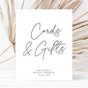 Chique Elegante Minimale Bruiloft Uitnodigingskaar Poster