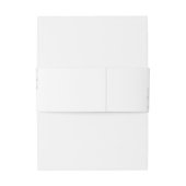 Chique & elegante minimalistische moderne bloemenb uitnodigingen wikkel (Achterkant Voorbeeld)