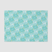 Chique Elegante Mintgroene Gouden Schelp Decoupage Tissuepapier (Voorkant)